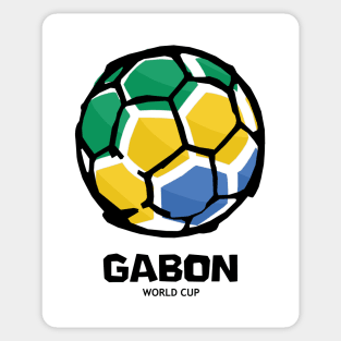 Gabon Football Country Flag Sticker